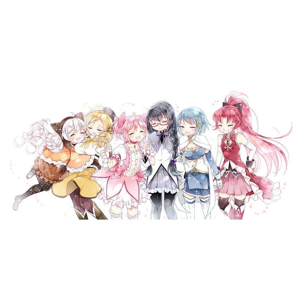 Poster A3 dán tường Anime, decal 30x42 trang trí có keo Puella Magi Madoka Magica Wallpapers 1
