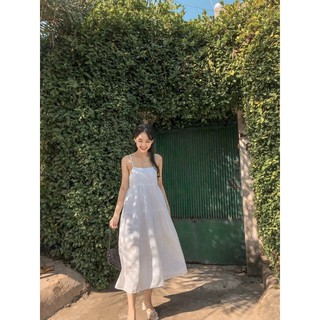 Đầm midi 2s babydoll hoa nổi🌸hình thật trải sàn❤cam kết y hình dmd171