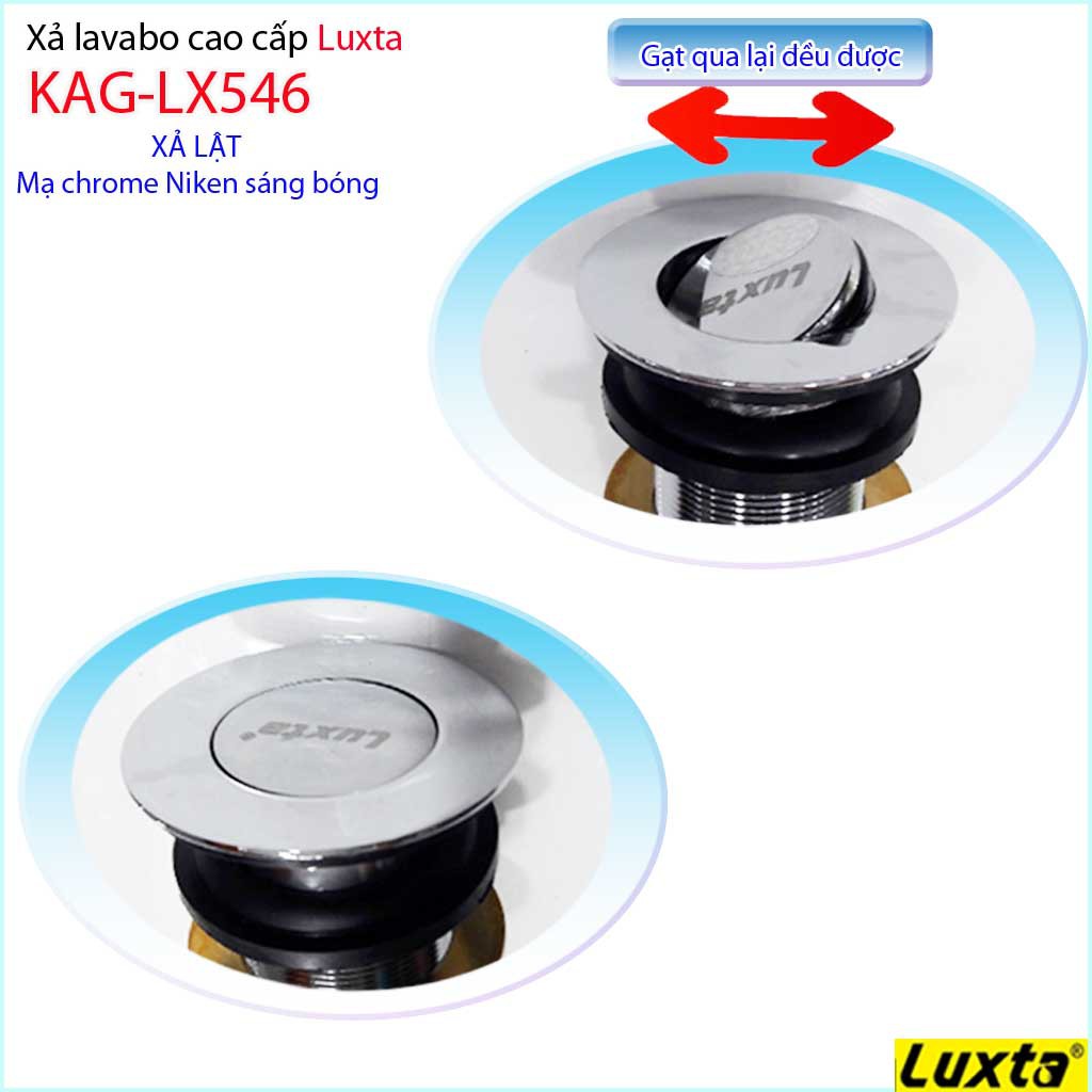 Xả lavabo Luxta KAG-LX546, bộ xả lavabo lật chậu lavabo sứ thoát nhanh sử dụng tốt