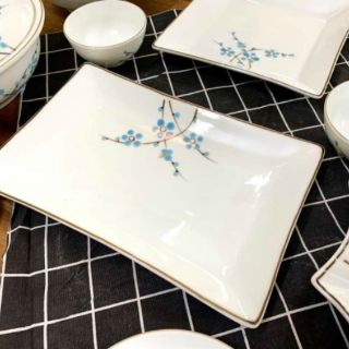BÁT CƠM HOA ĐÀO SỨ TRẮNG BÁT TRÀNG