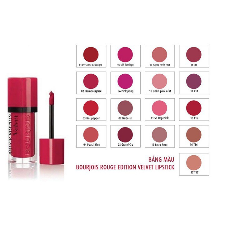 Son Bourjois Rouge Edition Velvet Màu 10 - Màu Hồng Pastel