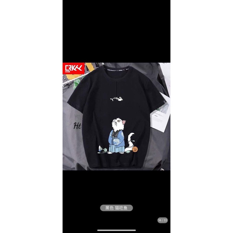Áo phông 5D mèo xương cá HT0321