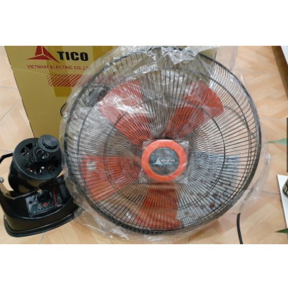 Quạt đảo trần Tico sải cánh 450mm, có điều kiển từ xa, điện cơ Việt Nhật