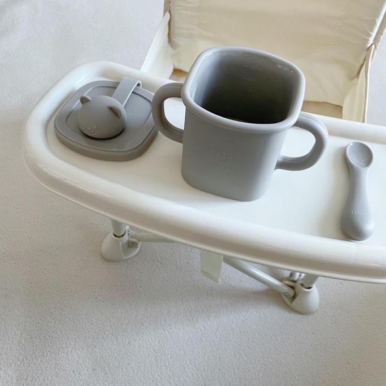 Cốc uống nước hình gấu Modui Bluemama Korea Hàn Quốc có nắp/ không nắp