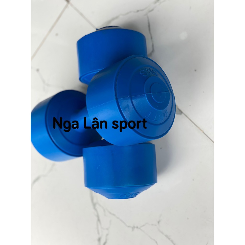 Tạ tay cao cấp - 1 đôi tạ tay 5kg, hàng loại dầy đẹp, vỏ nhựa cứng cáp