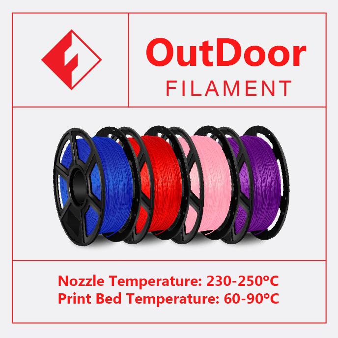 Nhựa in 3d Flashforge OutDoor Sign chịu nhiệt cao chuyên dùng in sản phẩm ngoài trời Chân Chữ Quảng Cáo 1kg/Cuộn