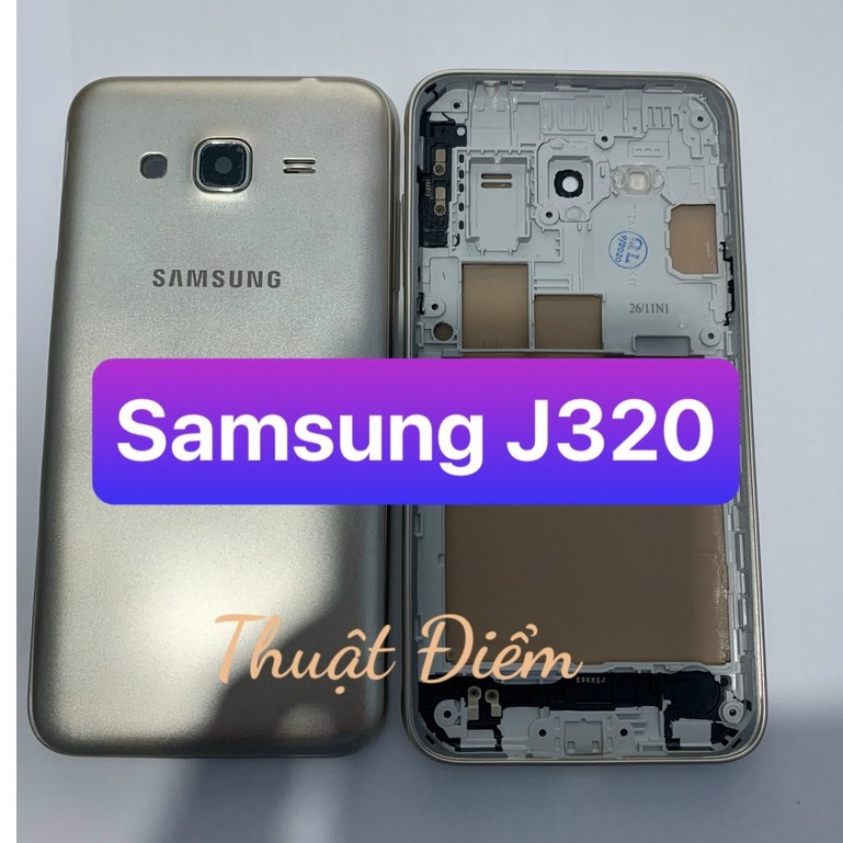 bộ vỏ J320 / J3 2016 - samsung (gồm lưng,sườn,phím)