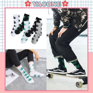 Tất cổ cao Vacone tất nam nữ lá tre phong cách đường phố cực chất TN88
