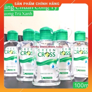 [HÀNG CÔNG TY] NƯỚC RỬA TAY KHÔ GREEN CROSS HƯƠNG TRÀ XANH 100ML