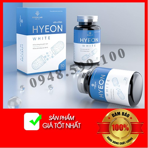 Viên Uống trắng da HYEON WHITE - Giảm Nám tàn nhang, Cân bằng nội tiết tố nữ