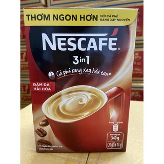 Nescafe- cà phê hòa tan 3 in 1 hộp 20 gói x 17g