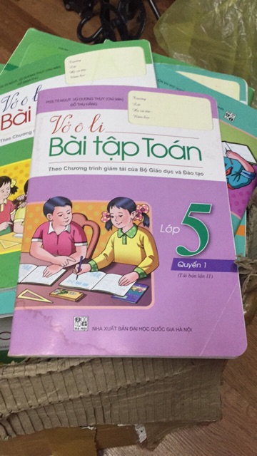 Vở ô ly bài tập toán lớp  3 ,5