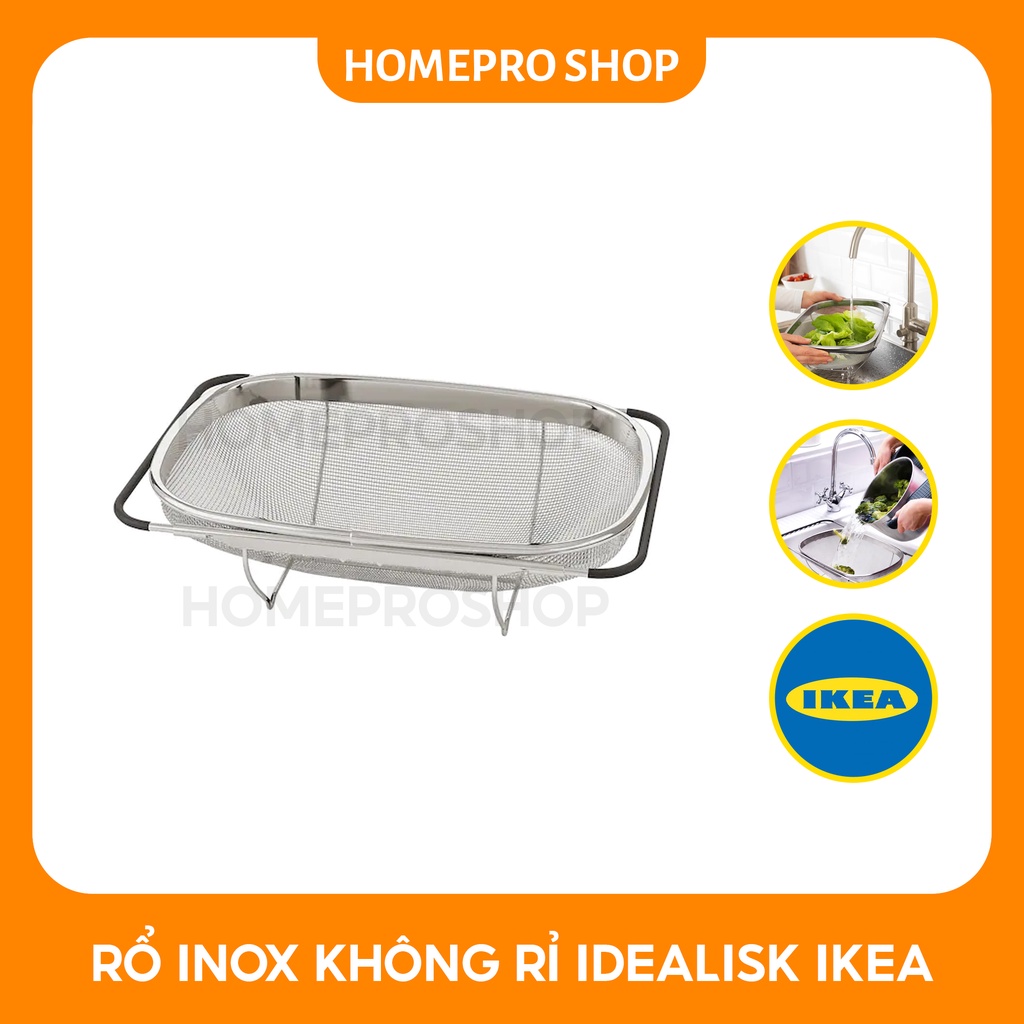 Rổ inox không rỉ IKEA IDEALISK