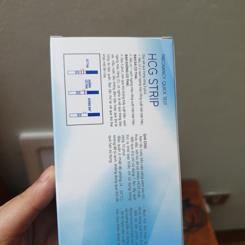 Que thử thai HCG STRIP Nhanh Chính xác - Che tên sản phẩm khi giao hàng