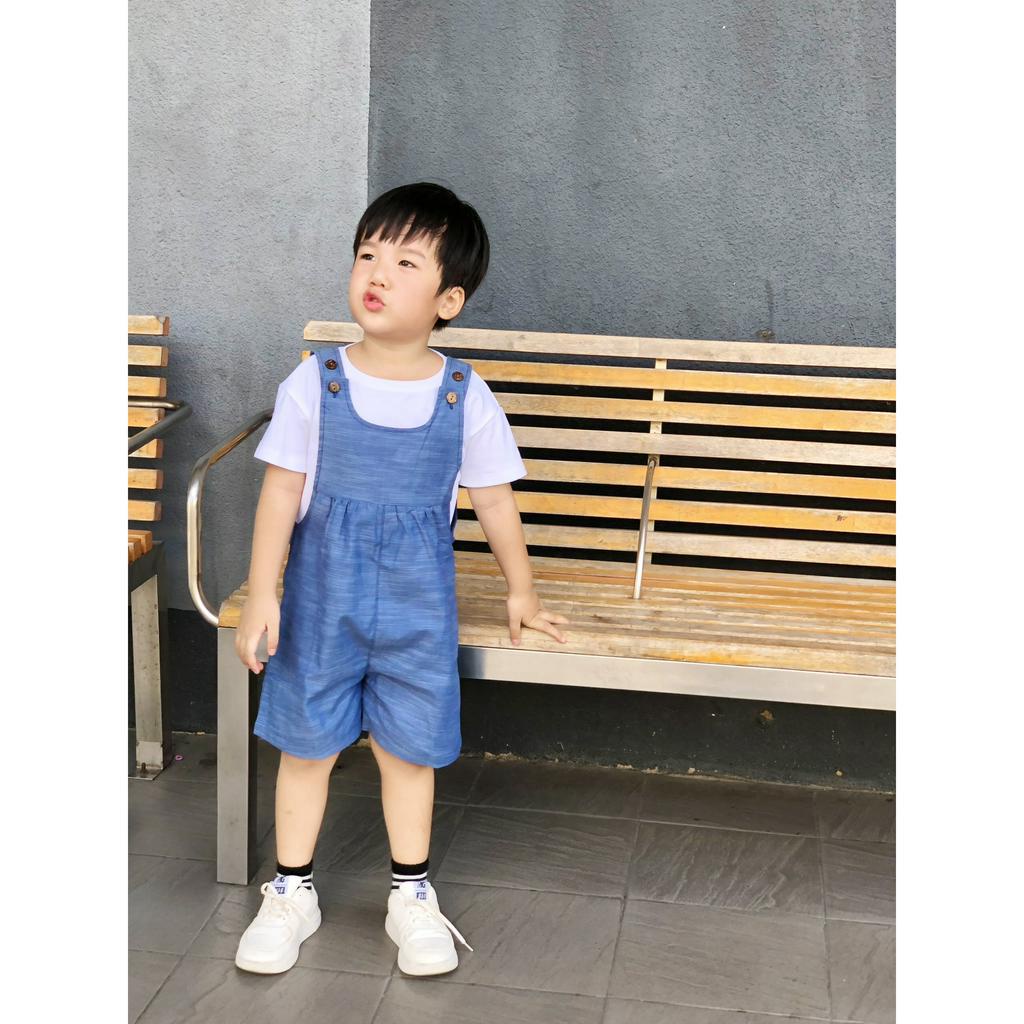 Jumpsuit Chất Liệu Linen Thoáng Mát Cho Bé Mặc Hè - PANDA OVERALLS - JSL010 - SAOLA KIDS CLOTHING