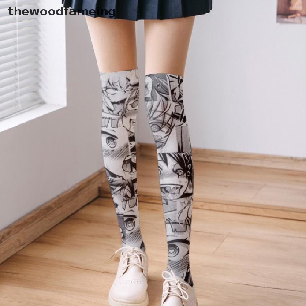 Vớ dài qua gối in hình anime lolita gợi cảm cho nữ