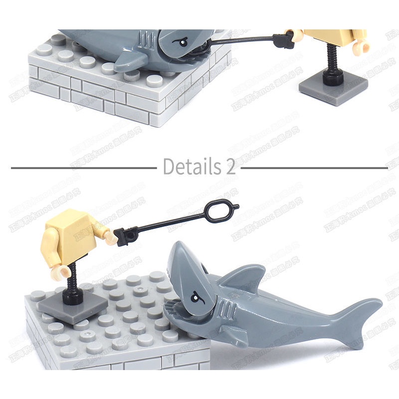 Đồ Chơi Lego Lắp Ráp Mô Hình Thế Giới Cá Mập Biển Sâu Cỡ Nhỏ Dễ Thương Cho Bé