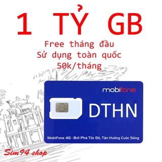 Sim 4G Mobifone DTHN, free tháng đầu, vào mạng không giới hạn dung lượng,truy cập tốc độ cao