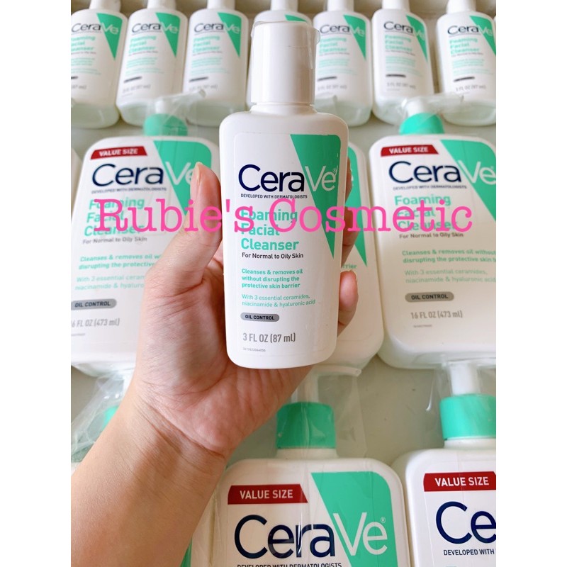 Sữa rửa mặt dịu nhẹ CERAVE Foarming Facial Cleanser/Hydrating Cleanser 355ML | BigBuy360 - bigbuy360.vn