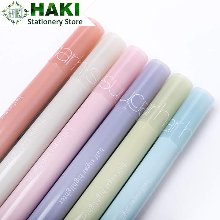 HAKI bút nhớ highlight nhiều màu dạ quang pastel highlighter văn phòng phẩm B04
