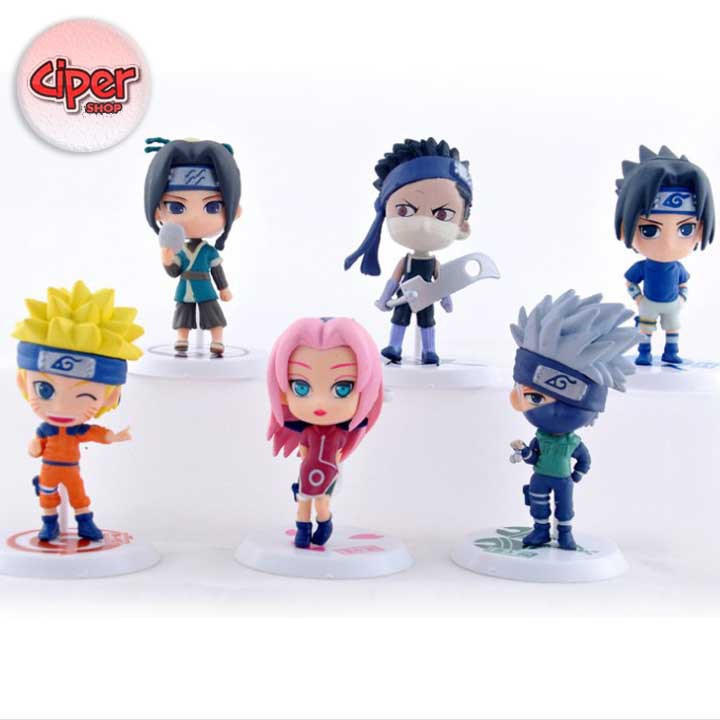 Bộ 6 nhân vật Naruto Chibi mẫu 2