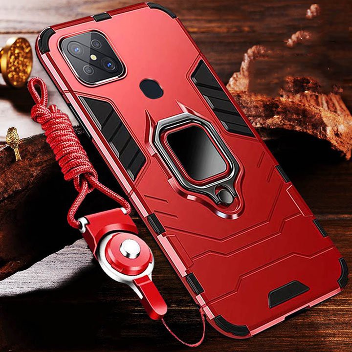 Ốp lưng Ironman chống sốc kèm iring chống lưng cho oppo a15,a15s và các dòng máy khác