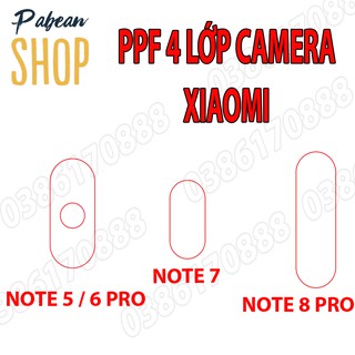 Dán camera ppf 4 lớp chống va đập cho xiaomi mi note 5 / 6 pro / note 7 / note 8 pro