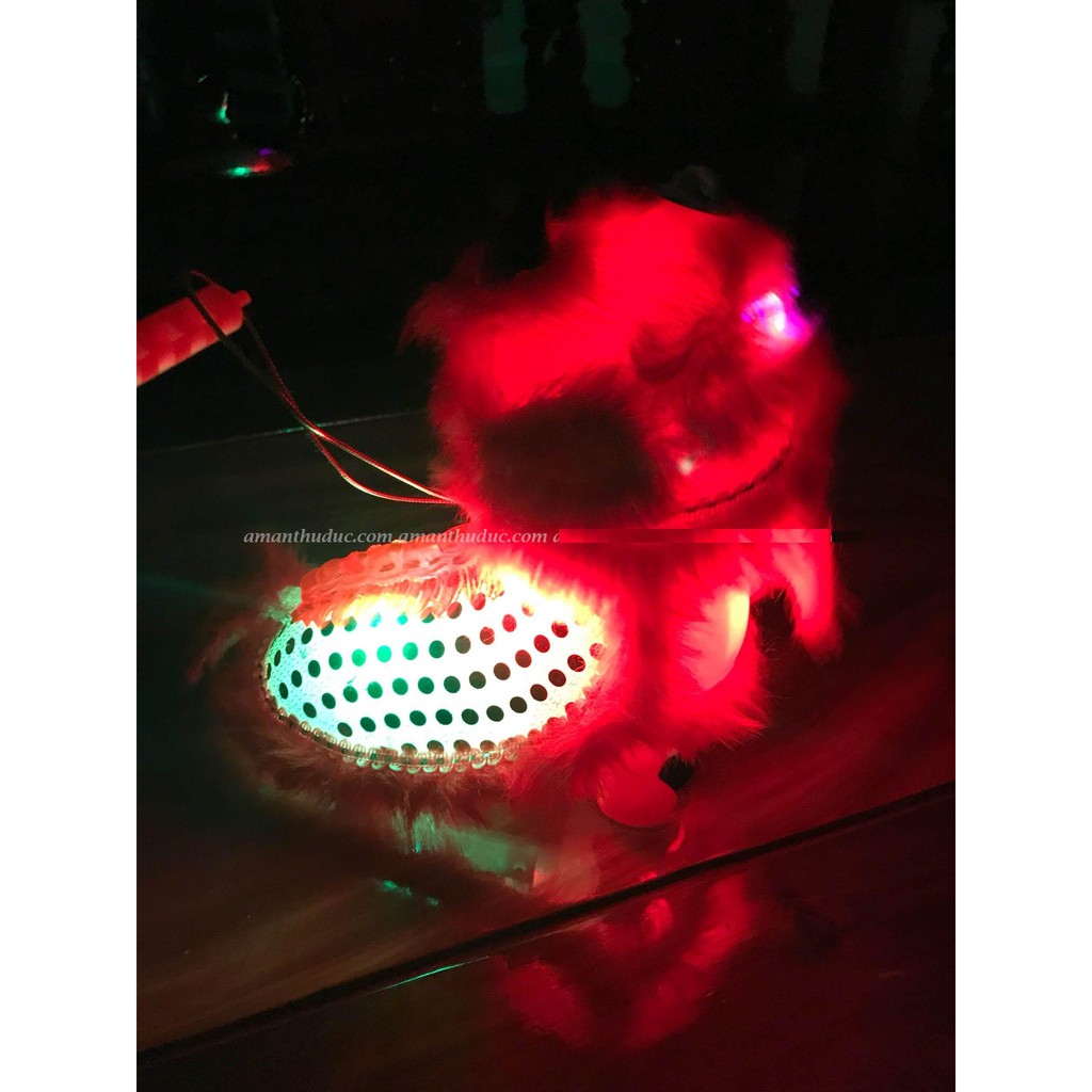 Lồng đèn trung thu múa kỳ lân chạy pin có đèn nhạc cho bé MS463