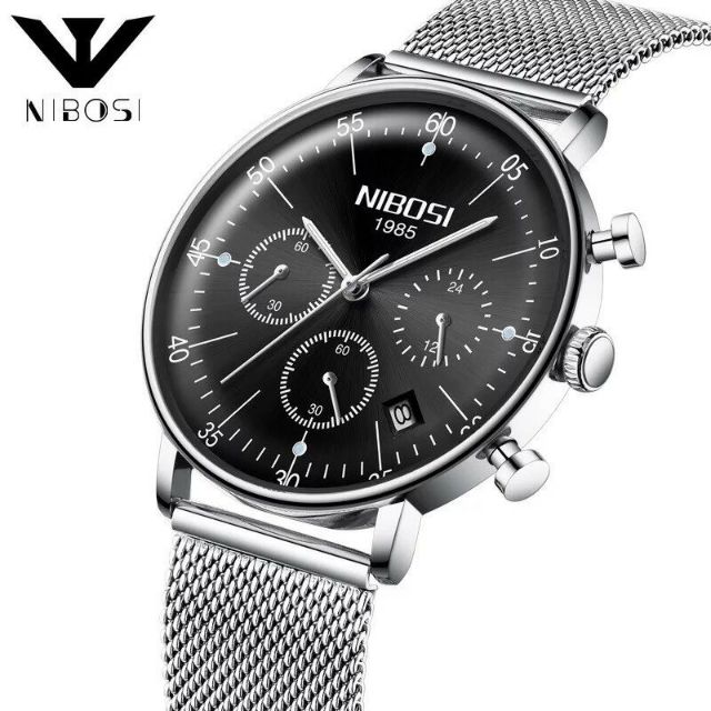 Đồng hồ nam Nibosi 1985 chính hãng fullbox