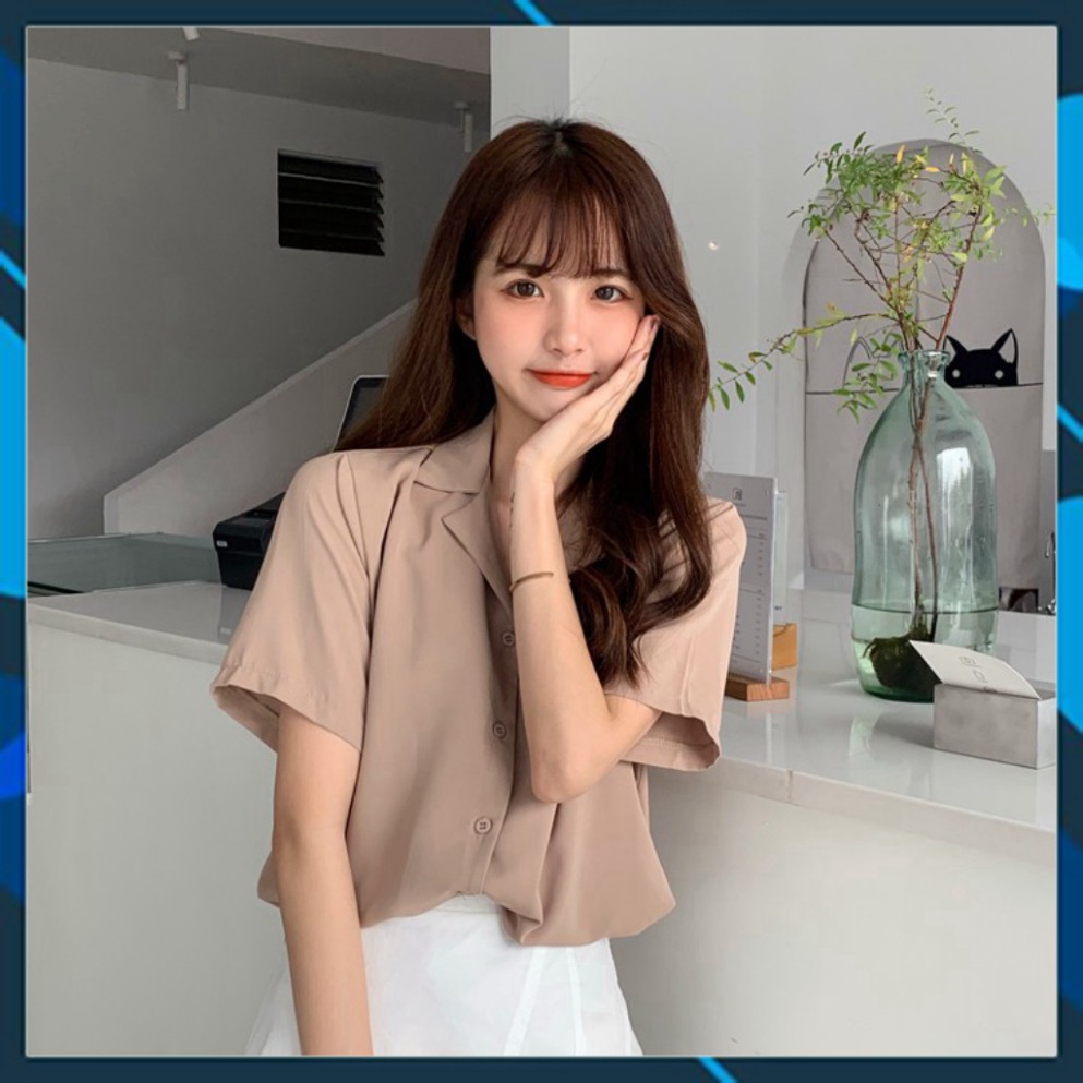 Áo Sơ Mi Tay Ngắn Cổ Bẻ Phong Cách chuyensiquanaonugiare