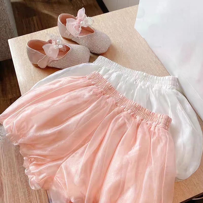 Quần Short Mỏng Họa Tiết Hoa Xinh Xắn Thời Trang Mùa Hè Cho Bé Gái 1-6 Tuổi