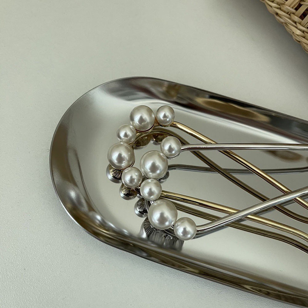 Trâm Cài Tóc Chữ U Đính Ngọc Trai Giả 2life