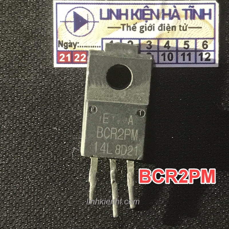 Túi 5 con Triac BCR2PM-12 BCR2PM-14L BCR2PM14L 2A 700V TO-220 tháo máy thay thế BCR2PM BCR2PM-12RE
