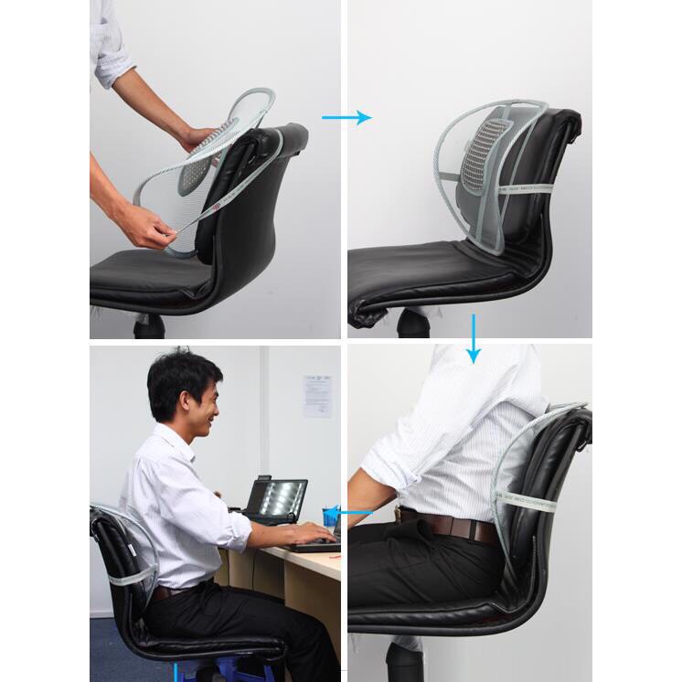 Tấm lưới tựa lưng dùng cho văn phòng hoặc trong ô tô, xe hơi