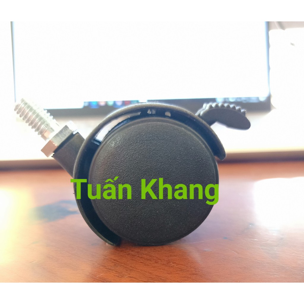 Bánh xe 40mm răn 8li gắn quạt hơi nước , tủ , kệ , bàn học...