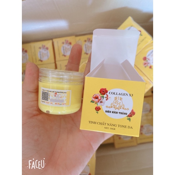 Kích trắng collagen x3