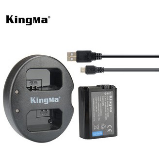 Bộ 2 pin 1 sạc Kingma cho pin Sony NP-FW50 + Hộp đựng pin, thẻ nhớ