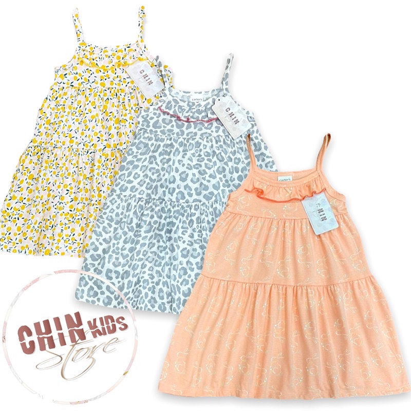 Váy đầm 2 dây cho bé gái du lịch đi chơi đi biển cotton VNXK 3 tầng dáng xòe rộng 1 2 3 4 5 6 7 tuổi [V24]