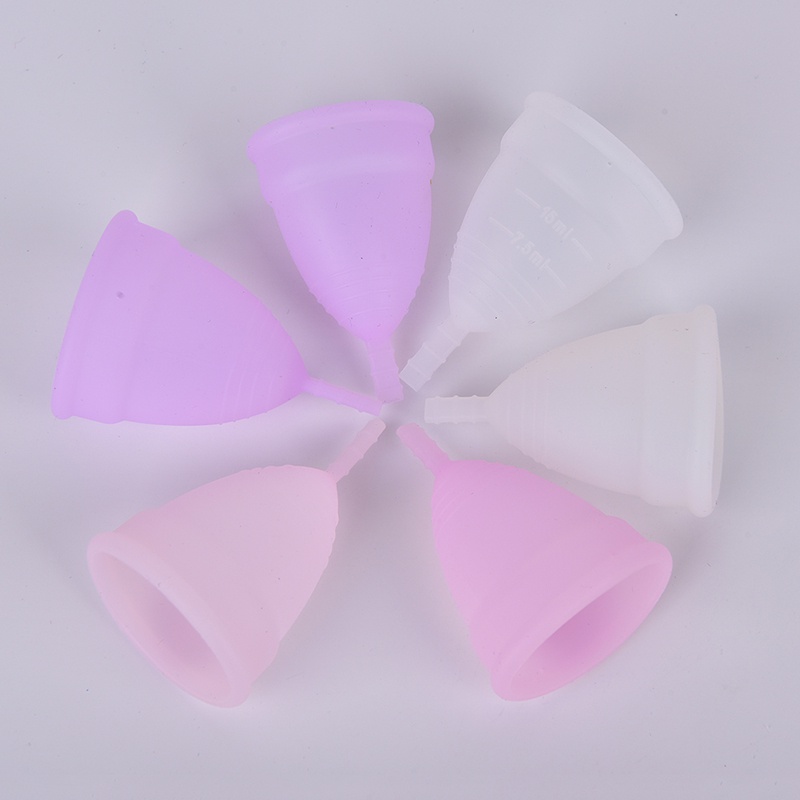 Bộ 2 Cốc Nguyệt San Bằng Silicon Mềm Có Thể Tái Sử Dụng