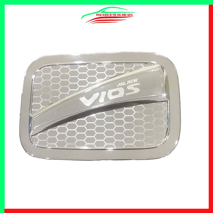 Ốp nắp xăng Vios 2019-2023 mạ crom bảo vệ chống trầy trang trí ô tô