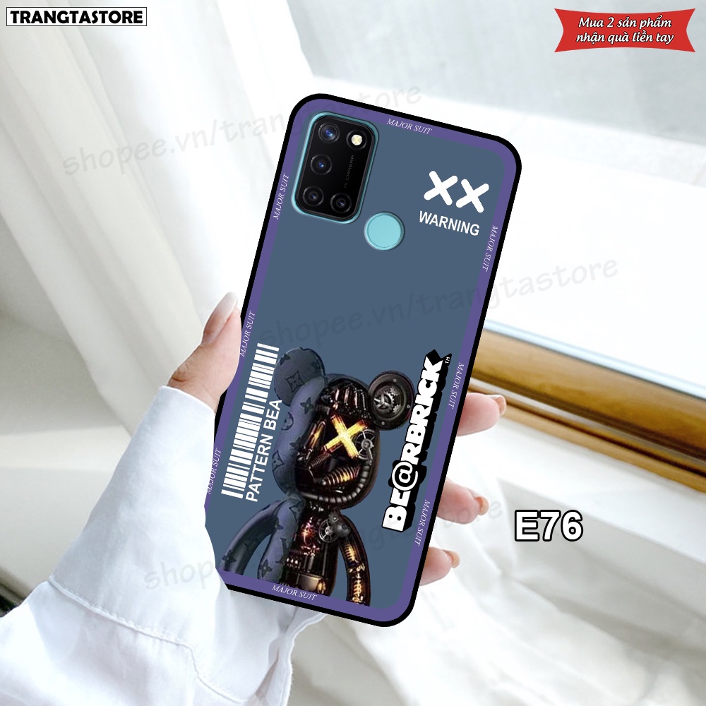 Ốp Realme C17 / 7i in hình gấu Bearbrick,Metal Style,Doremon siêu dễ thương chất lượng