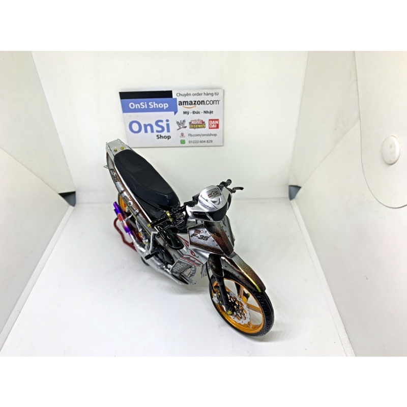MÔ HÌNH YAZ 125cc  XE MOTOR TỈ LỆ 1/12 ĐỘ F-35 CNC
