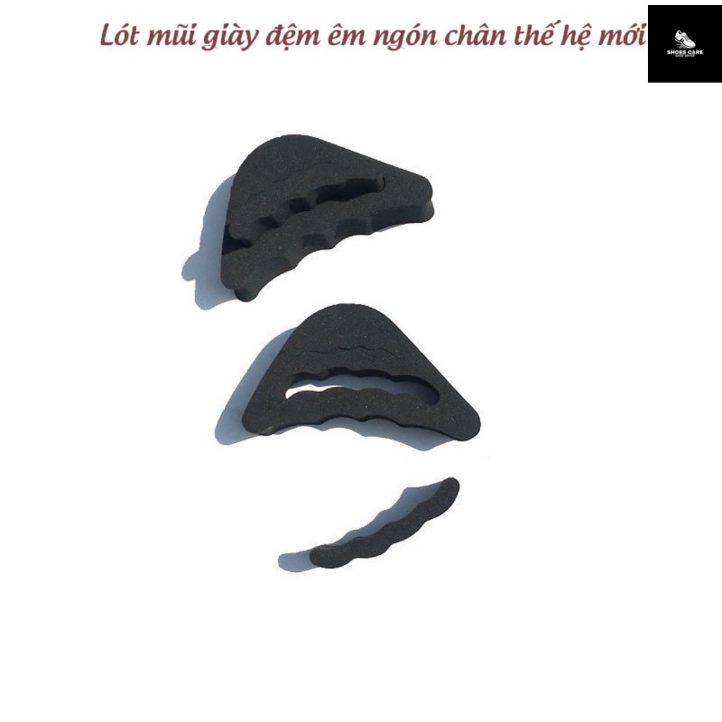 Miếng lót giày da nam, miếng lót giày cao gót nữ, đệm êm ngón chân chất liệu cao su non SHOESCARE C9