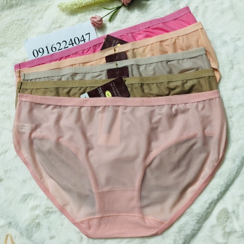 Set 5 Quần lót nữ Thịnh Phát size lớn, quần chíp nữ thông hơi thun lạnh xịn