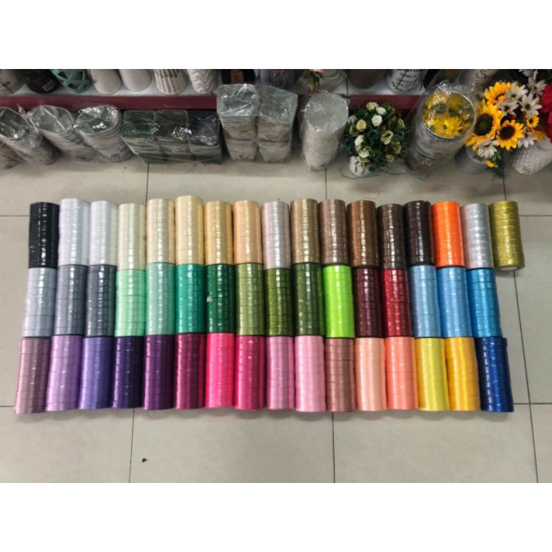 Ruy băng trơn giá rẻ 1cm. 2cm. 4cm