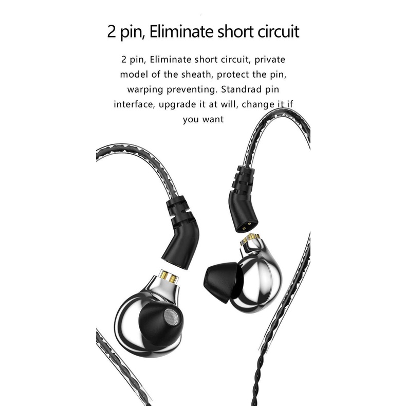 Tai Nghe Nhét Tai Blon BL-03 Eeadphone BL03 Có Dây Cáp 2 Chấu