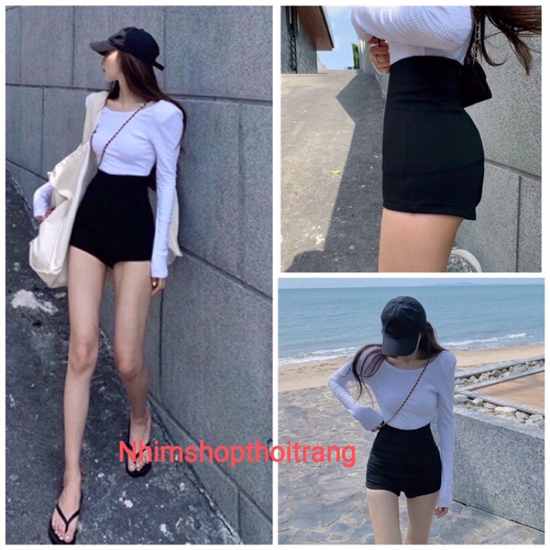 [Mã FAMARAL1 giảm 10K đơn 50K] QUẦN SOOC CẠP CAO UMI VẢI SIÊU CO GIÃN,QUẦN SHORT DANCE, QUẦN TẬP