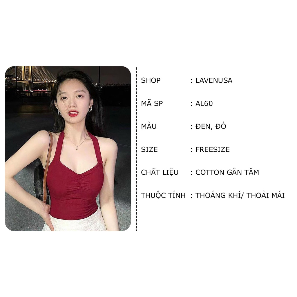 Áo yếm nữ nhún dáng ôm co giãn gợi cảm quyến rũ freesize LAVENUSA AL60