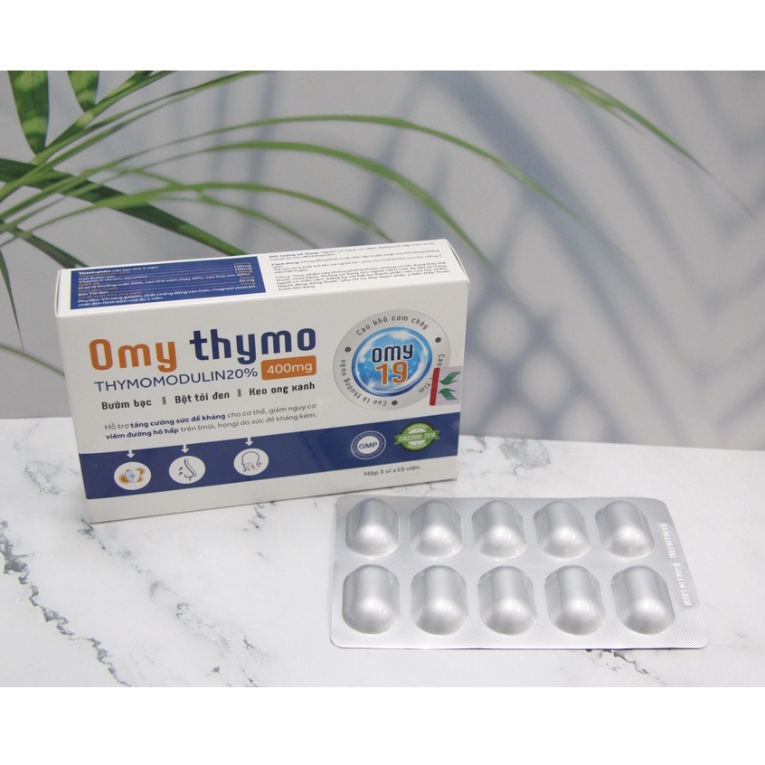 Omy Thymo - Hỗ trợ Tăng sức đề kháng, giảm nguy cơ đường hô hấp - 30 viên