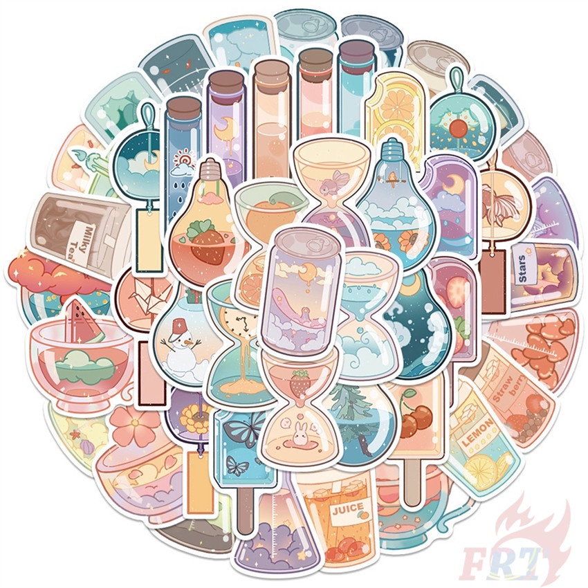 50Pcs/Set ❉ Drink Bottle Art Museum Series 01 Stickers ❉ DIY Fashion Mixed Waterproof Doodle Decals Stickers